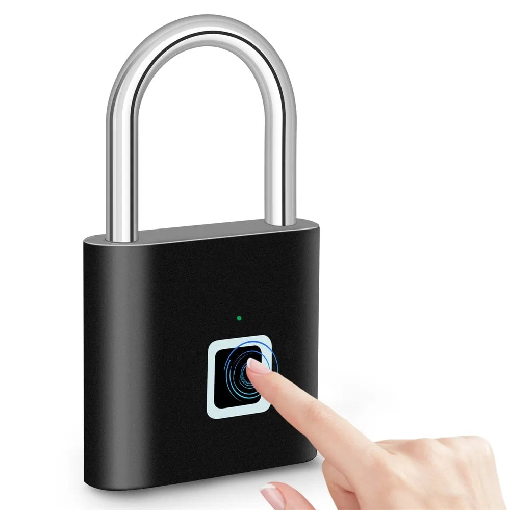 Privileged Collection Smart Fingerprint Padlock – Keyless Security for Gym, School, and Travel