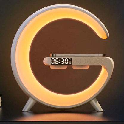 Privileged Collection G-Lamp: 3-in-1 Wireless Charging, Alarm Clock, and RGB Ambient Light