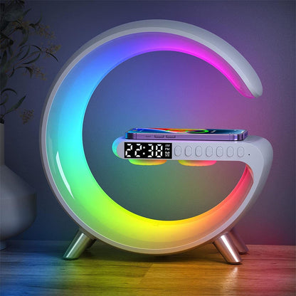 Privileged Collection G-Lamp: 3-in-1 Wireless Charging, Alarm Clock, and RGB Ambient Light