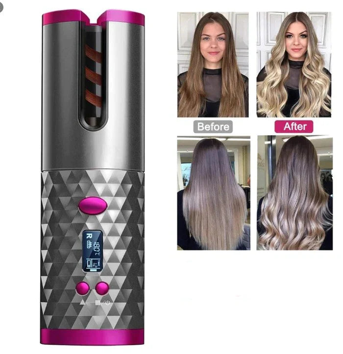 Privileged Collection Cordless Auto-Curling Wand | Portable Hair Styler