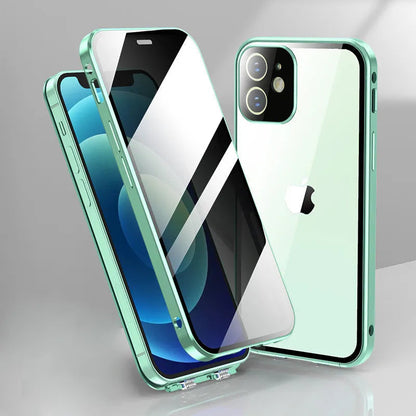 Privileged Magnetic Adsorption Metal Bumper Case for iPhone - Sleek 360-Degree Protection