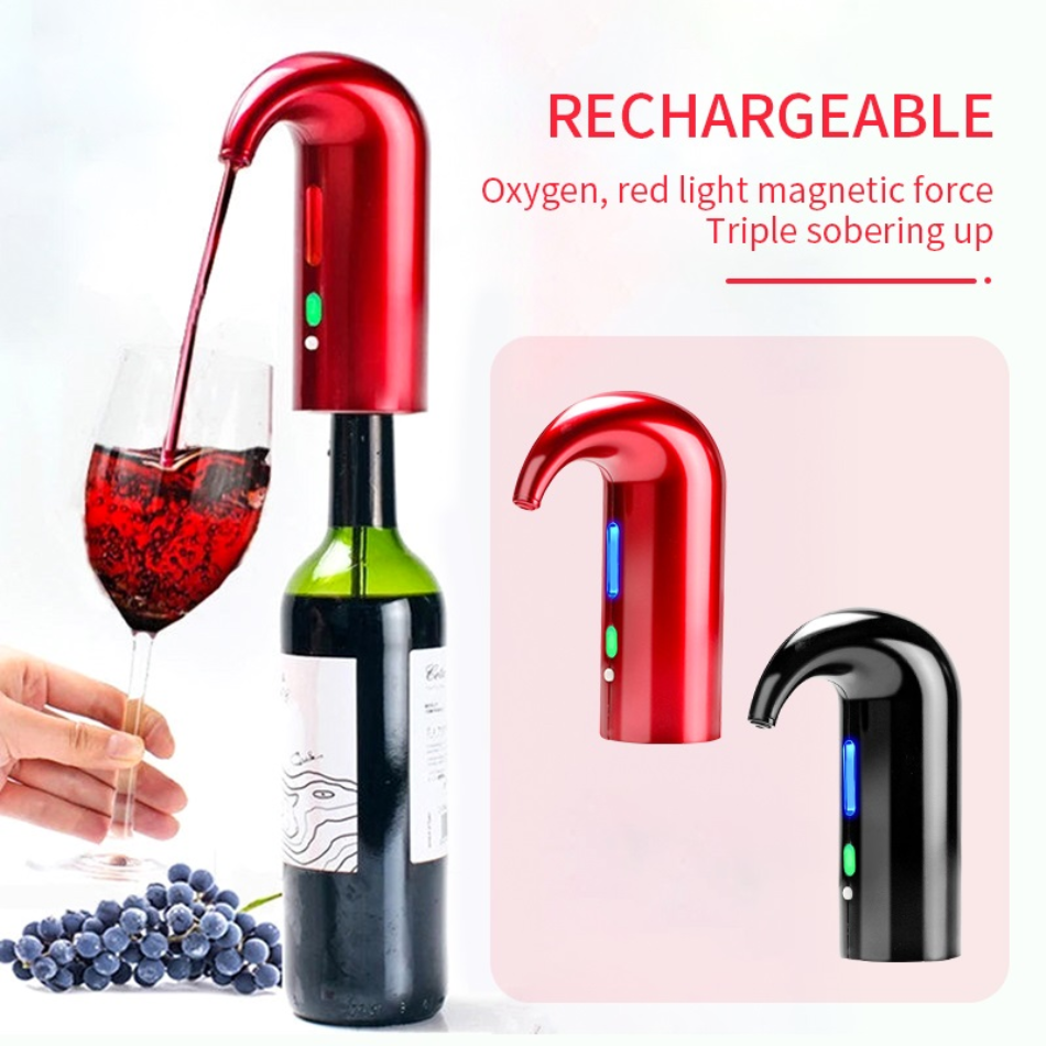 Instant Aerating Wine Decanter - Smart Electric Pourer & Dispenser