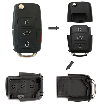 Premium Replacement Flip Key Fob Case - Sleek & Durable Car Key Upgrade
